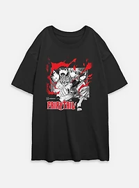 Fairy Tail Blaze Womens Oversized T-Shirt