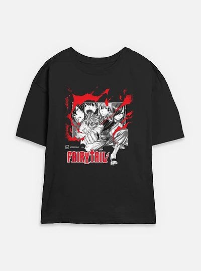 Fairy Tail Blaze Womens Skimmer T-Shirt