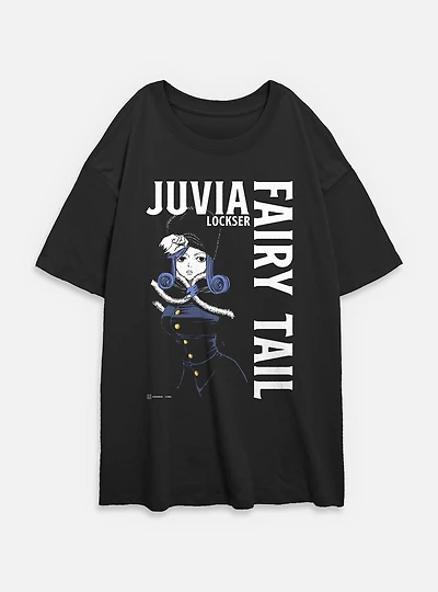 Fairy Tail Juvia Lockser Focus Womens Oversized T-Shirt