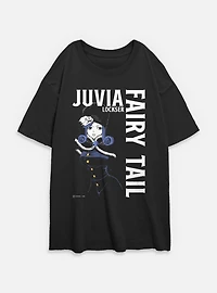 Fairy Tail Juvia Lockser Focus Womens Oversized T-Shirt