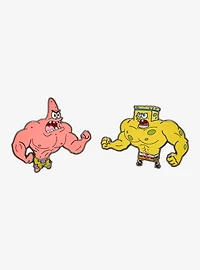 SpongeBob SquarePants Patrick & SpongeBob Wrestler Enamel Pin Set