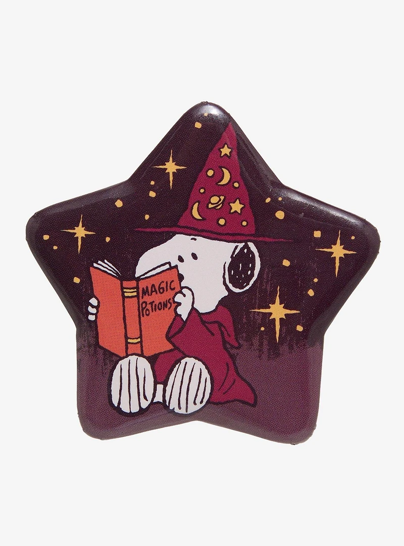 Peanuts Snoopy Wizard Star Button Pin