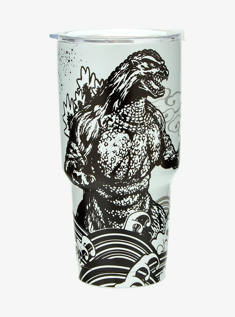 Godzilla Ink Portrait Travel Mug — BoxLunch Exclusive