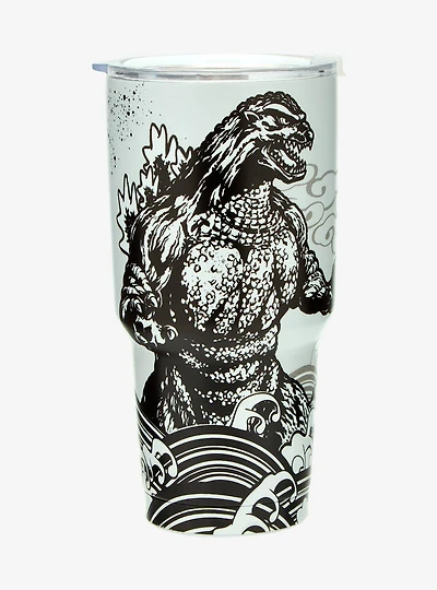 Godzilla Ink Portrait Travel Mug — BoxLunch Exclusive