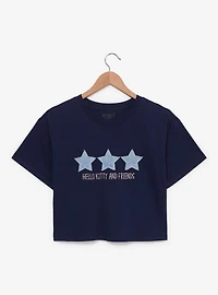 Sanrio Hello Kitty and Friends Denim Stars Women's Cropped T-Shirt - BoxLunch Exclusive