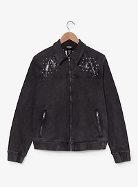 Wicked Elphaba Icons Rhinestone Women's Black Denim Jacket — BoxLunch Exclusive