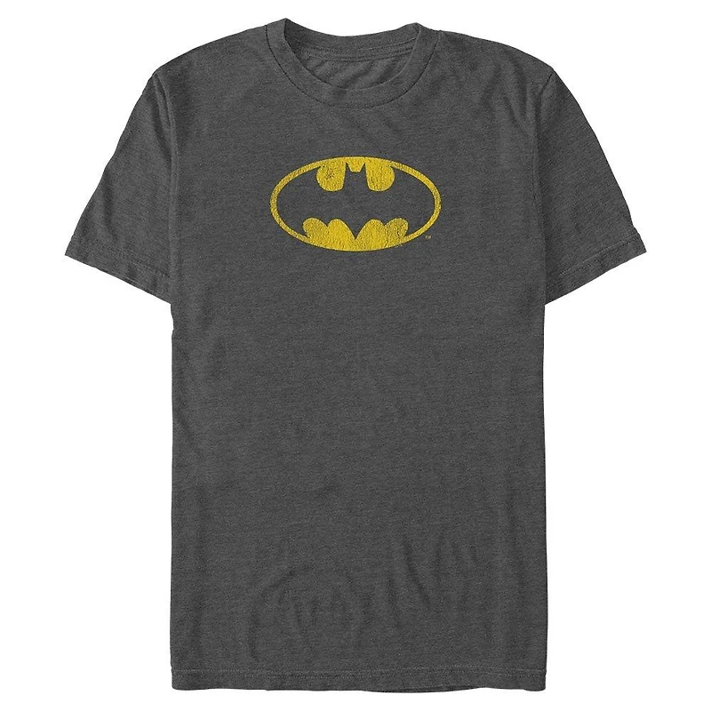 DC Comics Batman Yellow Logo Big & Tall T-Shirt