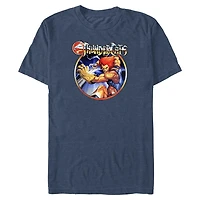 ThunderCats Lion Vintage Circle Big & Tall T-Shirt