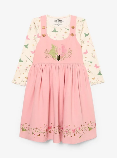 Wicked Glinda & Elphaba Toddler Long Sleeve T-Shirt Dress Set - BoxLunch Exclusive