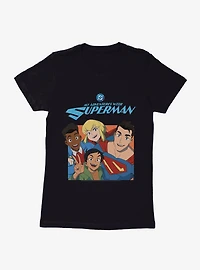 DC My Adventures With Superman Group Womens T-Shirt