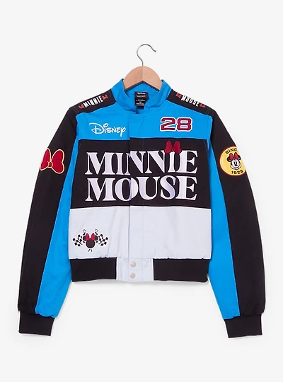Disney Minnie Mouse Icons Women's Cropped Moto Jacket — BoxLunch Exclusive