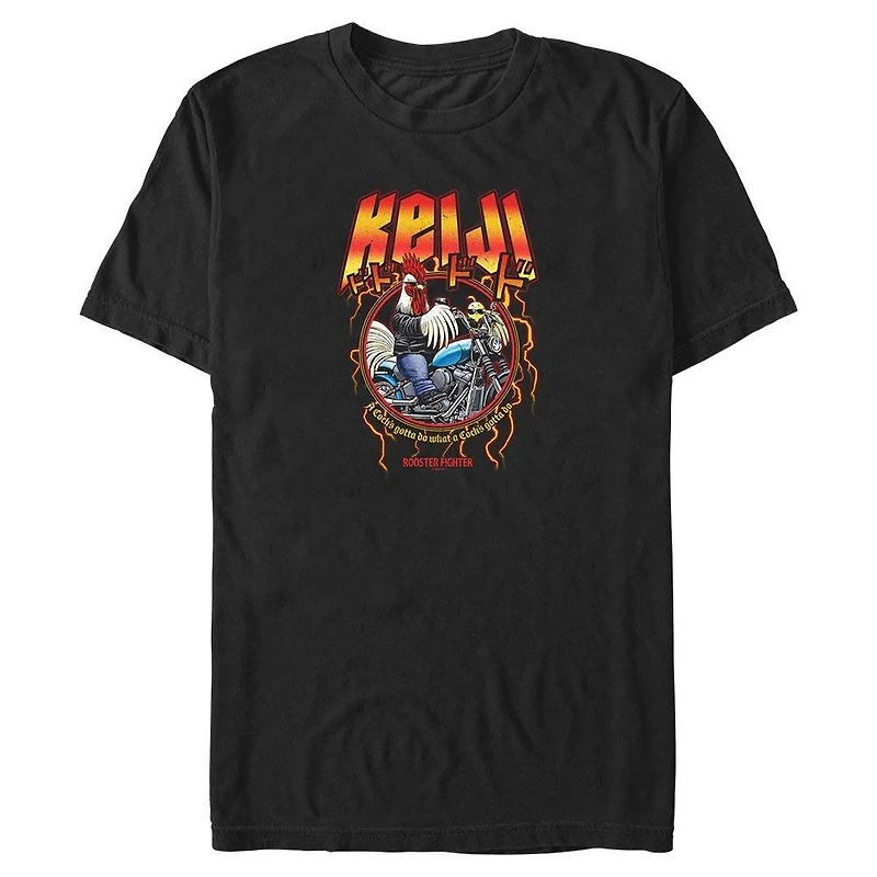 Rooster Fighter Metal Keiji Big & Tall T-Shirt