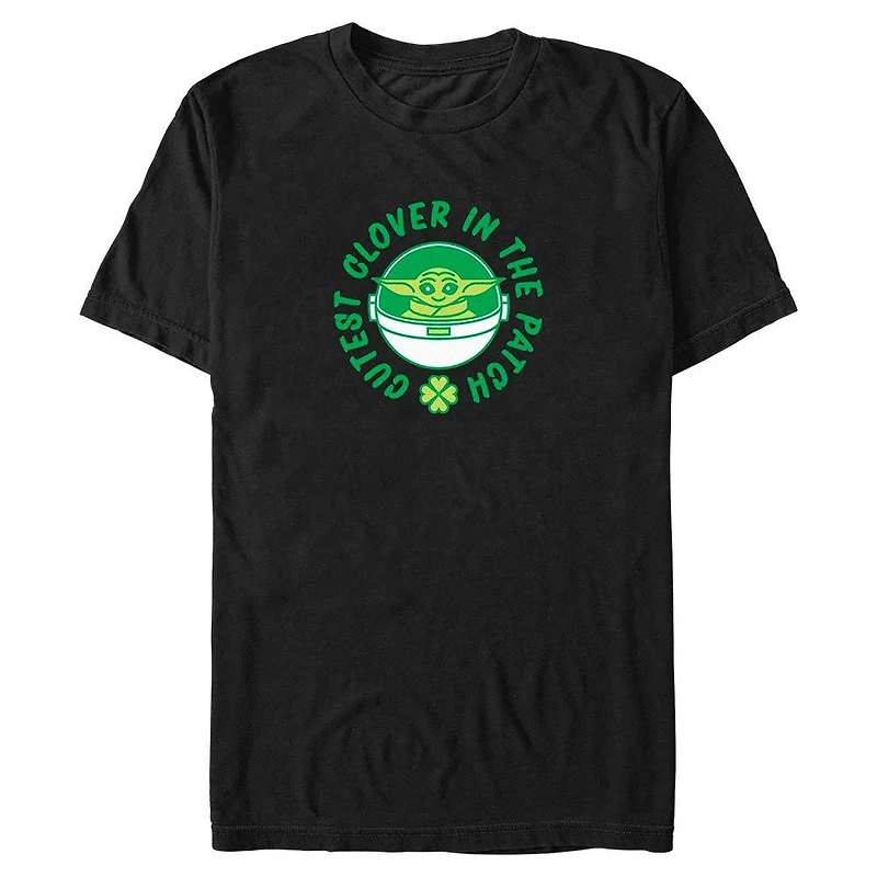 Star Wars The Mandalorian Clover Patch Big & Tall T-Shirt