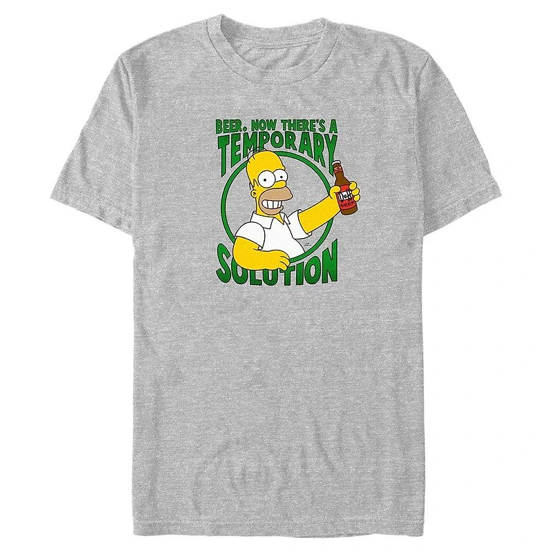 The Simpsons Temporary Solution Big & Tall T-Shirt