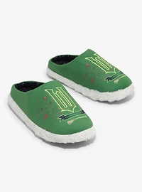 Wicked Elphaba Floral Women's Slippers - BoxLunch Exclusive