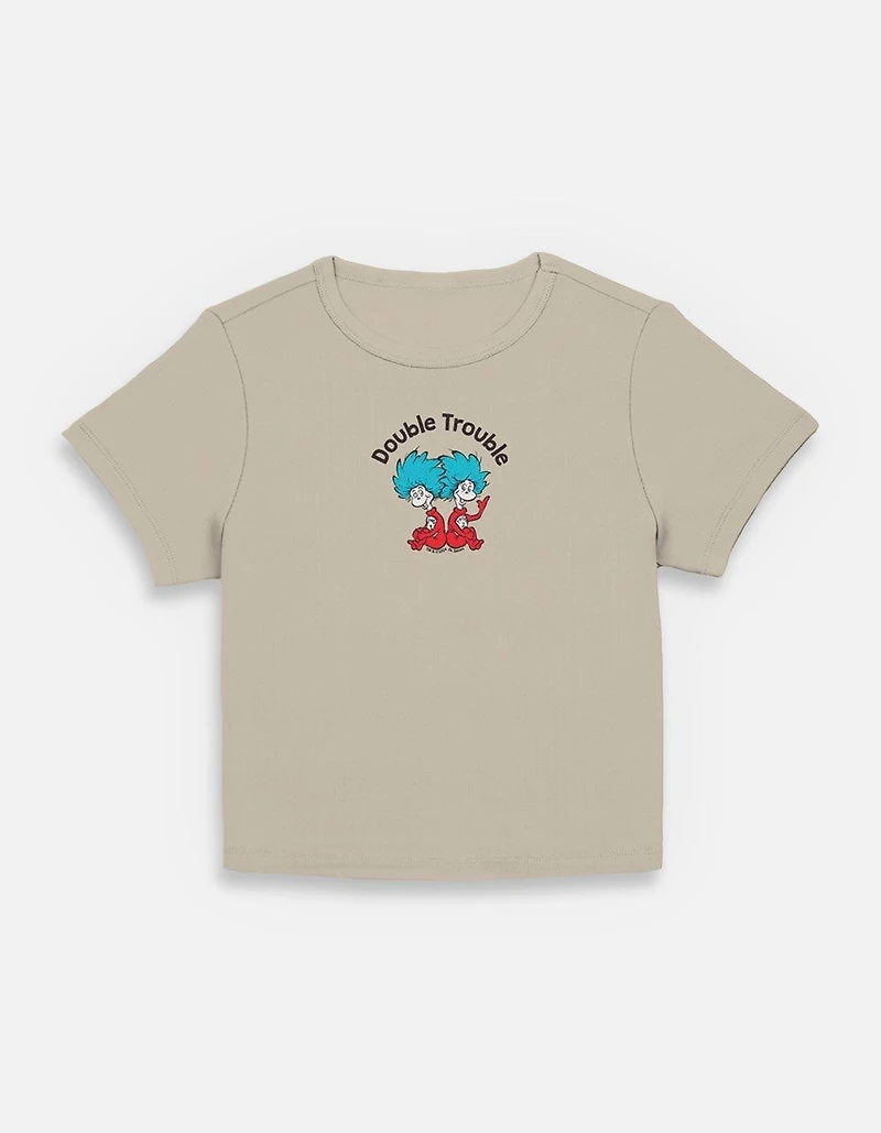 Dr. Seuss Cat The Hat Double Trouble Thing 1 & 2 Womens Baby T-Shirt