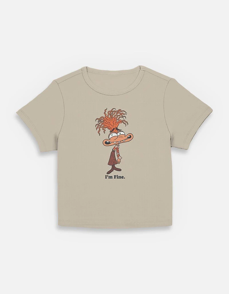 Disney Pixar Inside Out 2 Anxiety I'm Fine Womens Baby T-Shirt