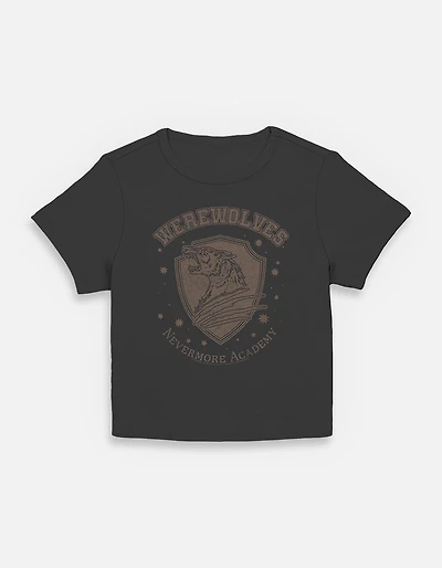 Wednesday Werewolves Academy Stamp Womens Baby T-Shirt