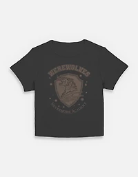 Wednesday Werewolves Academy Stamp Womens Baby T-Shirt