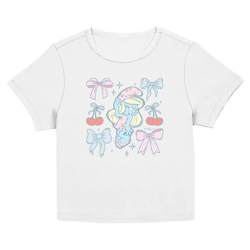The Smurfs Bow Beauty Womens Baby T-Shirt