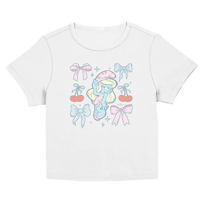 The Smurfs Bow Beauty Womens Baby T-Shirt