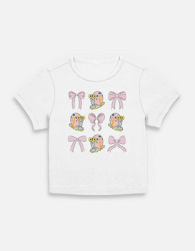 Spongebob Squarepants Gary Cutesy Bows Womens Baby T-Shirt