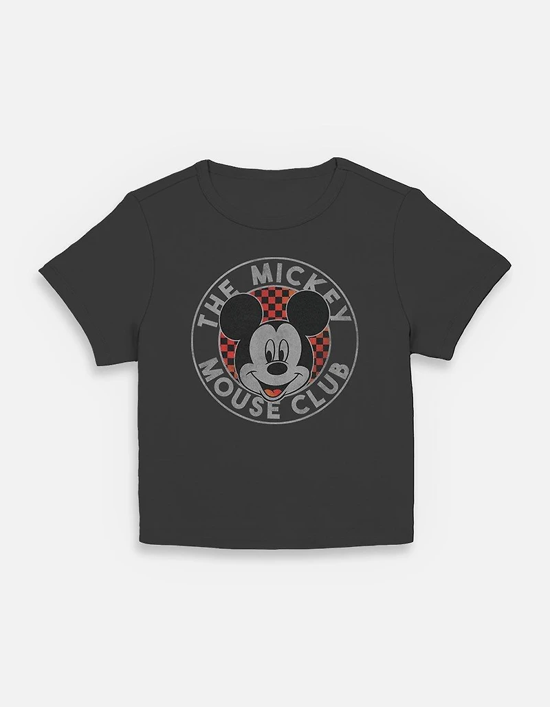 Disney Mickey Mouse Checker Womens Baby T-Shirt