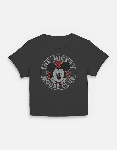 Disney Mickey Mouse Checker Womens Baby T-Shirt