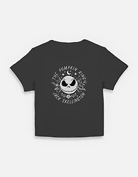 Disney The Nightmare Before Christmas Jack Floral Face Womens Baby T-Shirt