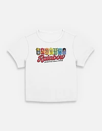Rainbow Brite Power Womens Baby T-Shirt