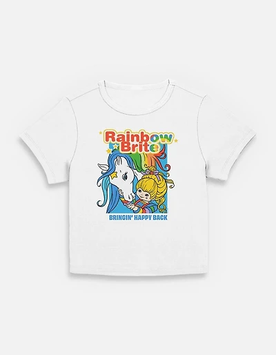 Rainbow Brite Bringing Happy Back Womens Baby T-Shirt