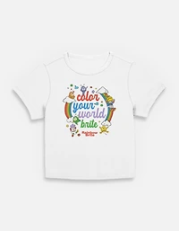 Rainbow Brite Color Your World Womens Baby T-Shirt