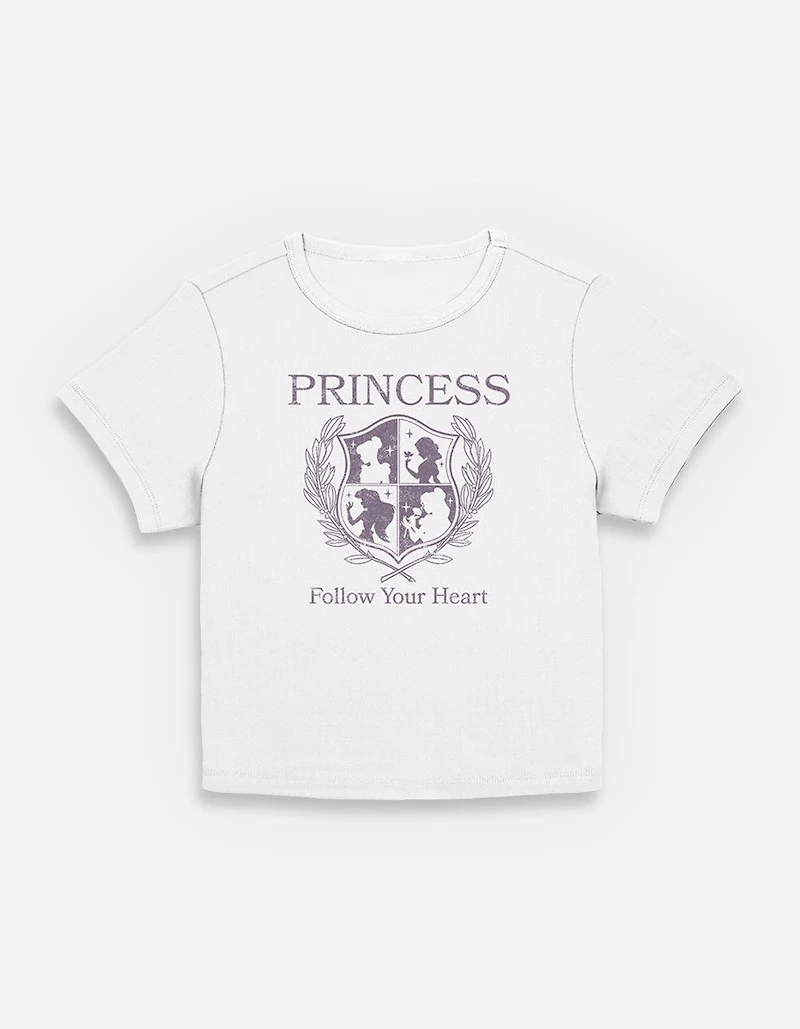 Disney Princesses Follow Your Heart Crest Womens Baby T-Shirt