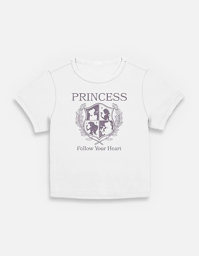 Disney Princesses Follow Your Heart Crest Womens Baby T-Shirt