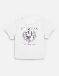 Disney Princesses Follow Your Heart Crest Womens Baby T-Shirt