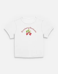 Strawberry Shortcake Simple Strawberries Womens Baby T-Shirt