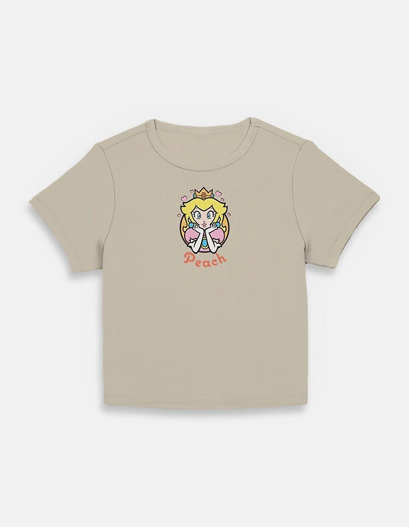Nintendo Princess Peach Hearts Womens Baby T-Shirt