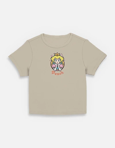 Nintendo Princess Peach Hearts Womens Baby T-Shirt