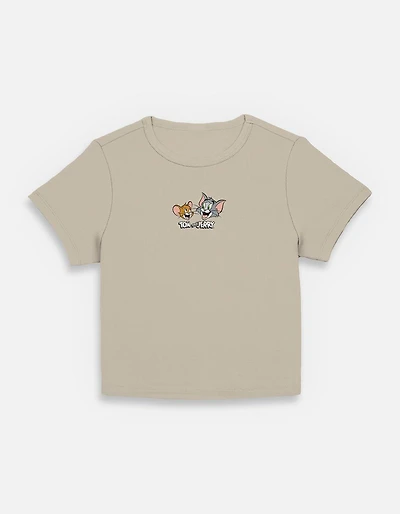 Tom & Jerry Title Womens Baby T-Shirt