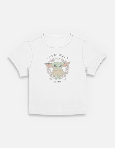 Star Wars The Mandalorian Cute Alumni Womens Baby T-Shirt