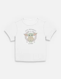 Star Wars The Mandalorian Cute Alumni Womens Baby T-Shirt