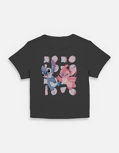 Disney Lilo & Stitch Angel And Kisses Womens Baby T-Shirt
