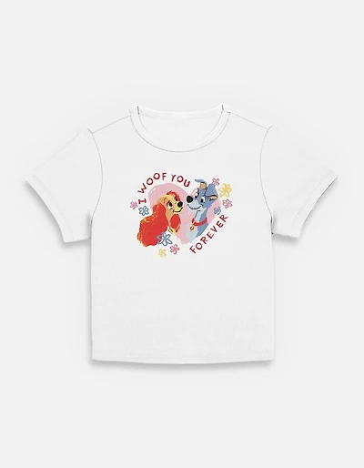 Disney Lady and the Tramp I Woof You Forever Womens Baby T-Shirt