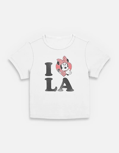 Disney Minnie Mouse I Love LA Womens Baby T-Shirt