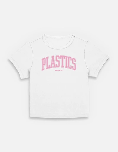 Mean Girls Plastic Collegiate Womens Baby T-Shirt