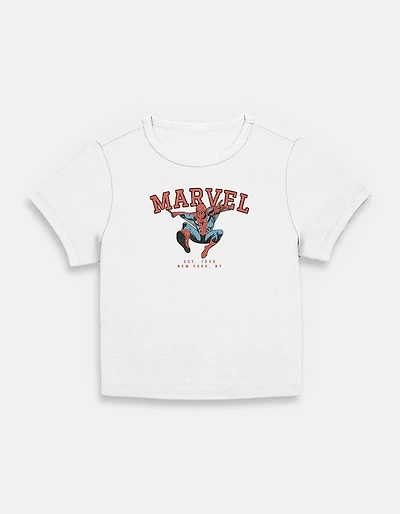 Marvel Collegiate Spidey Womens Baby T-Shirt