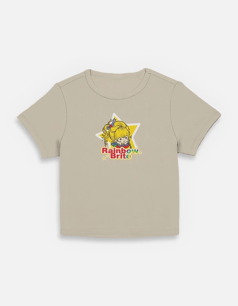 Rainbow Brite Star Badge Womens Baby T-Shirt