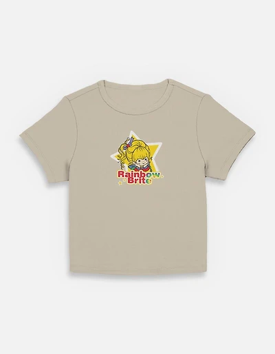 Rainbow Brite Star Badge Womens Baby T-Shirt