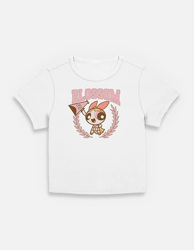 The Powerpuff Girls Blossom Collegiate Womens Baby T-Shirt