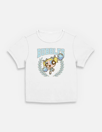 The Powerpuff Girls Bubbles Collegiate Womens Baby T-Shirt